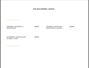 Mal was anderes Januar